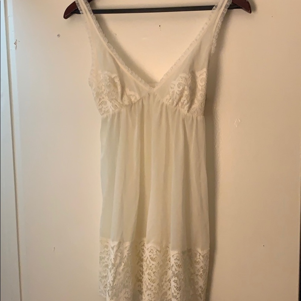 White lace Night Dress